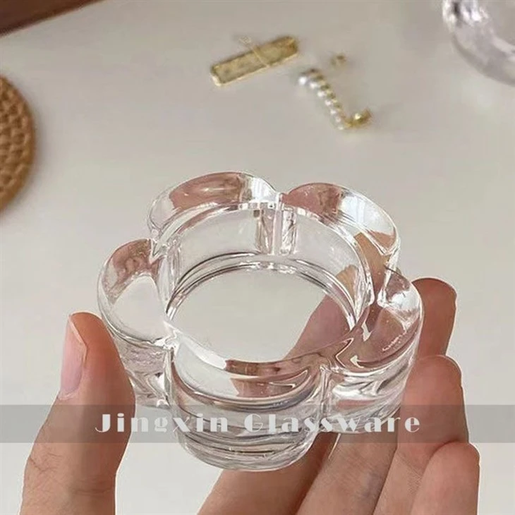 3 glass candle holder(001)